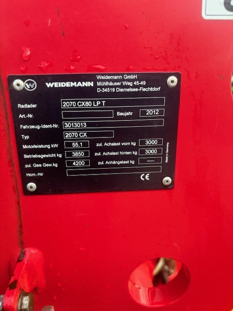 WEIDEMANN 2070 CX 80 LPT